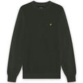 Lyle & Scott Panelled Waffle Sweater Donker Groen