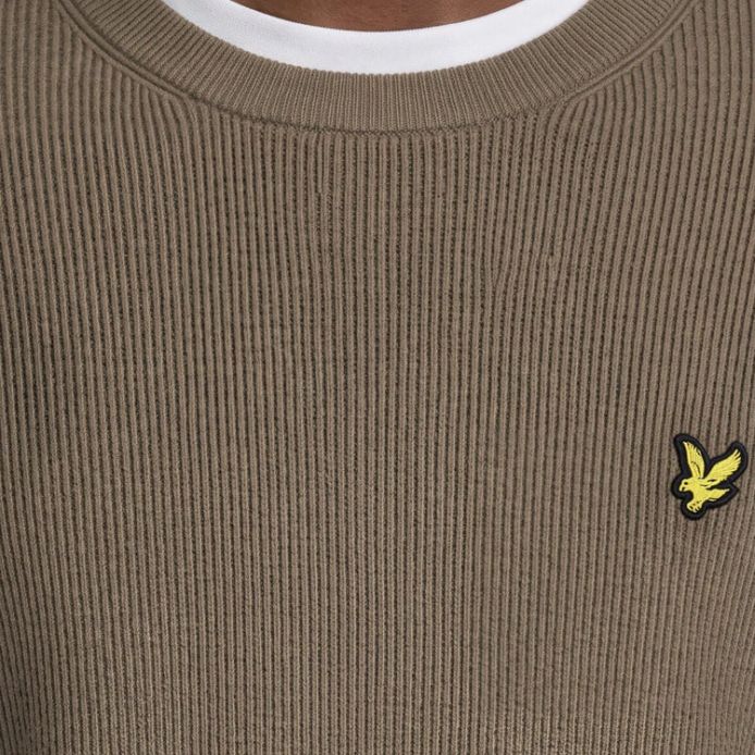 Lyle & Scott Relaxed Ribbed Sweater Bruin