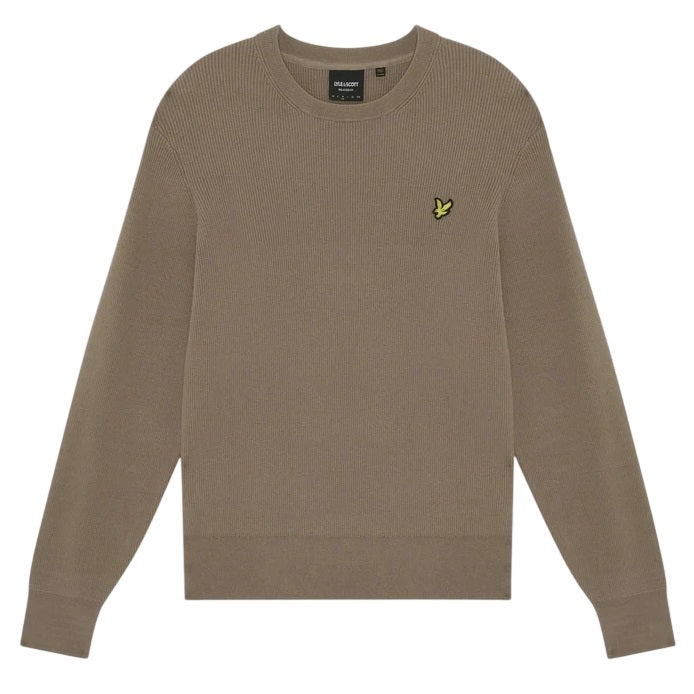 Lyle & Scott Relaxed Ribbed Sweater Bruin