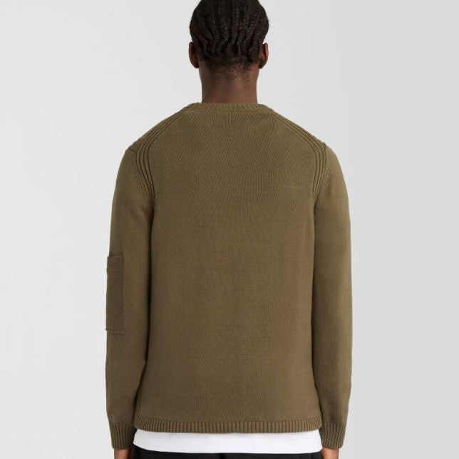 Lyle & Scott Rib Insert Sweater Donker Groen