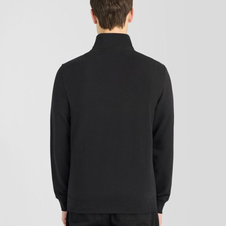 Lyle & Scott Superfine Quarter Zip Sweater Zwart