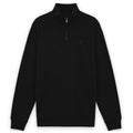 Lyle & Scott Superfine Quarter Zip Sweater Zwart