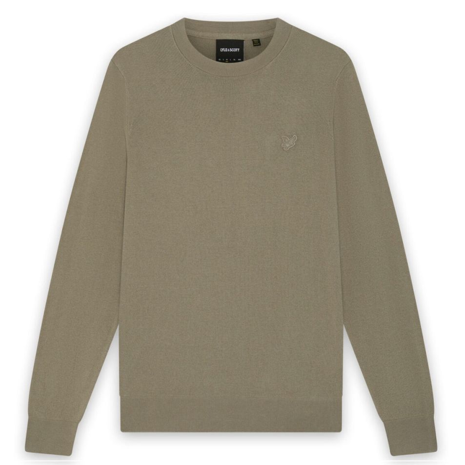 Lyle & Scott Tonal Superfine Sweater Beige