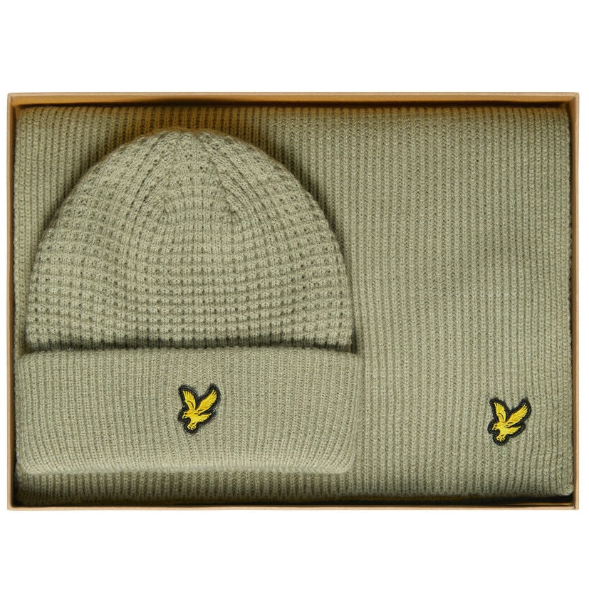 Lyle & Scott Waffle Winterset Donker Groen