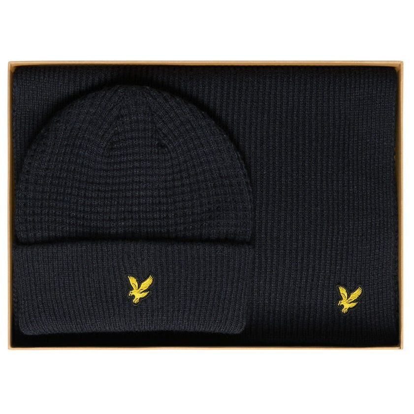 Lyle & Scott Waffle Winterset Navy