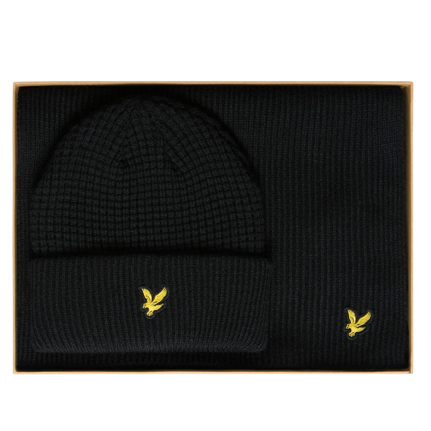 Lyle & Scott Waffle Winterset Zwart