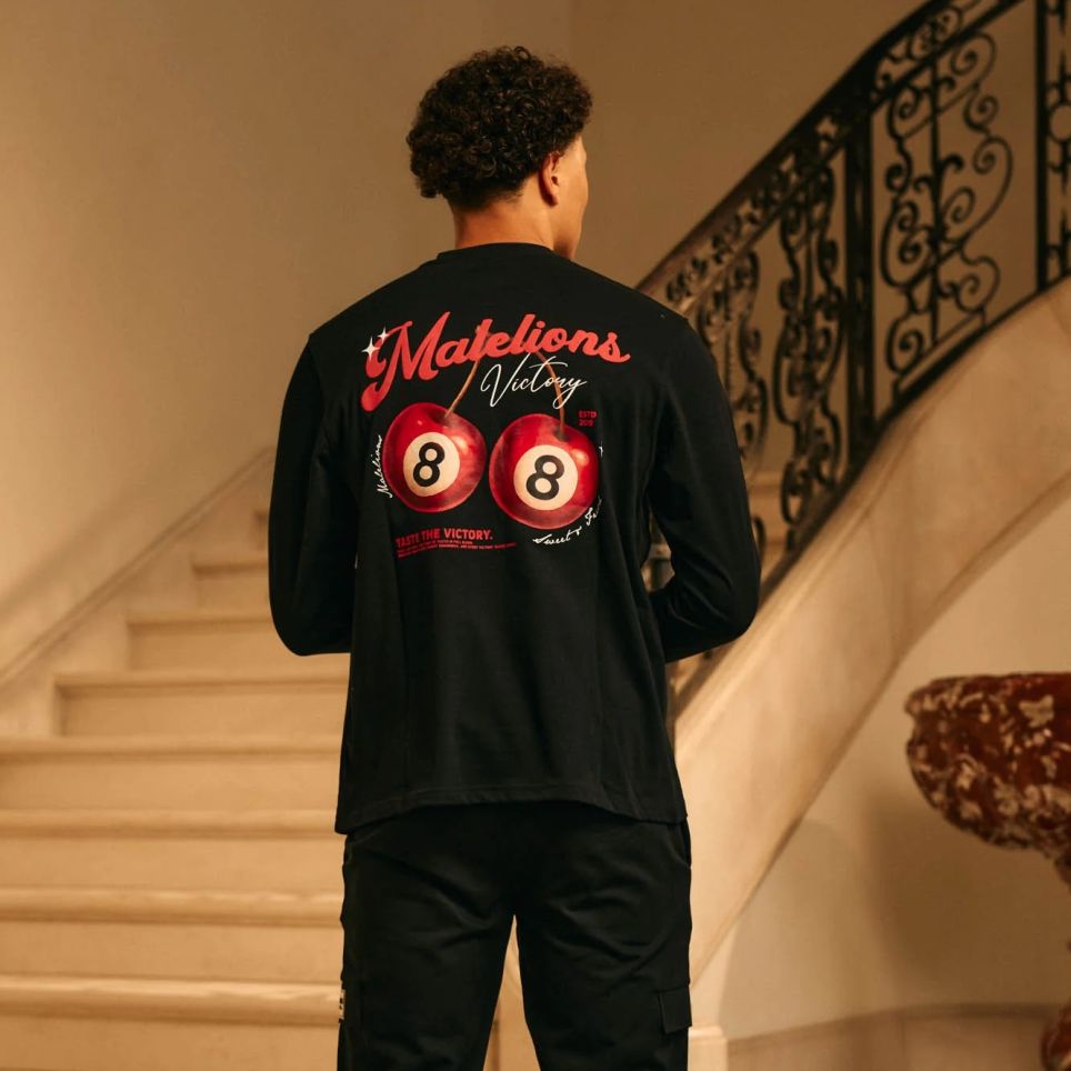 Malelions Victory Taste Longsleeve T-shirt Zwart