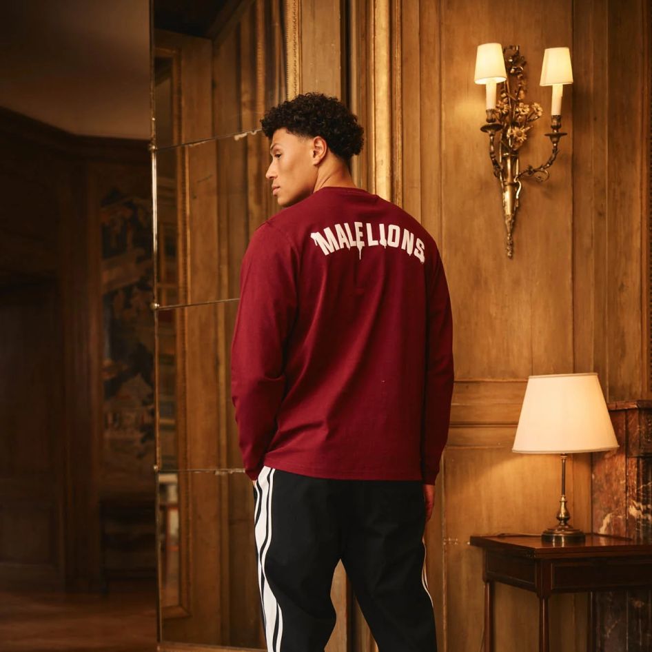 Malelions Society Club Longsleeve T-shirt Bordeaux