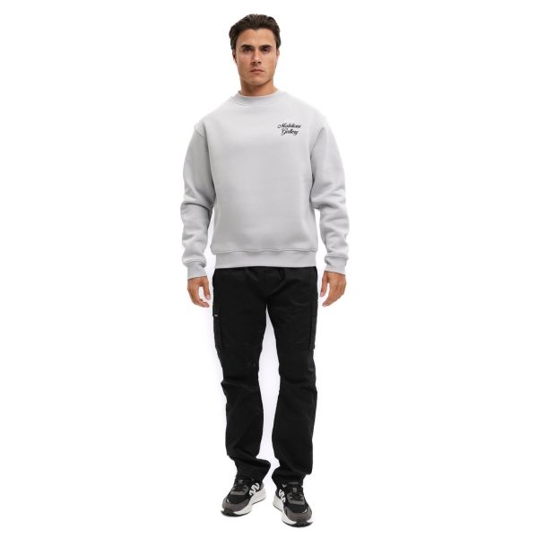 Malelions Gallery Sweater Grijs