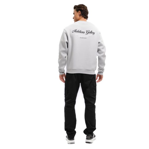 Malelions Gallery Sweater Grijs