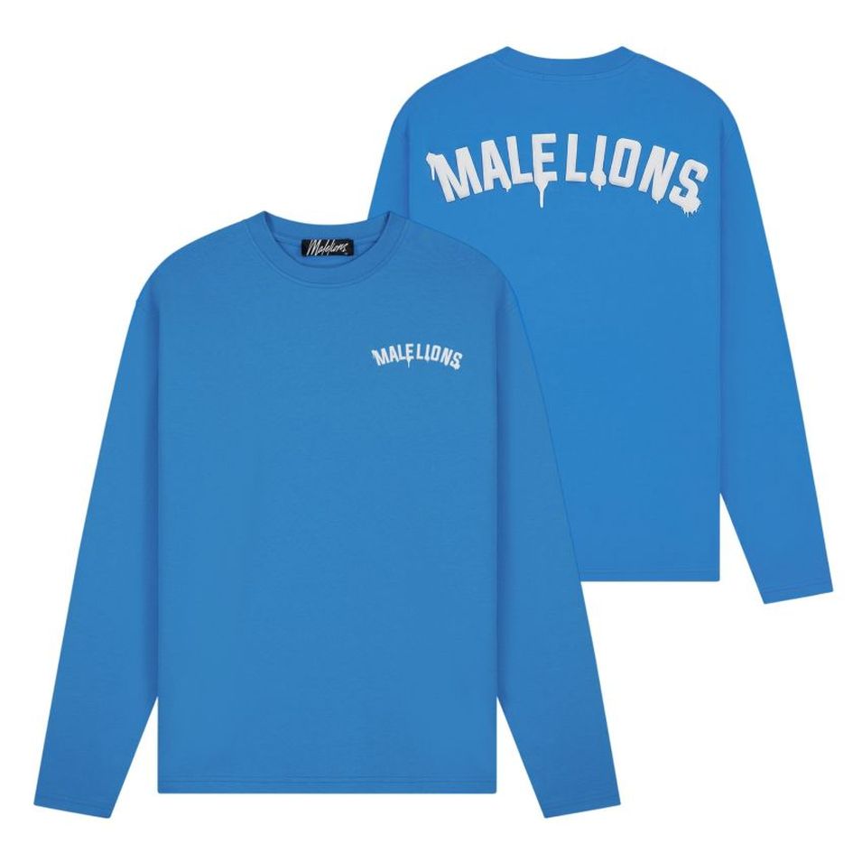 Malelions Society Club Longsleeve T-shirt Blauw