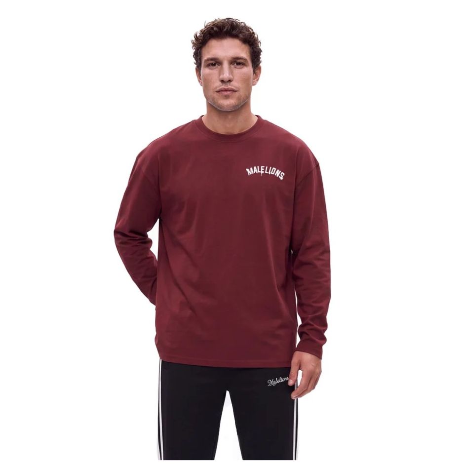 Malelions Society Club Longsleeve T-shirt Bordeaux