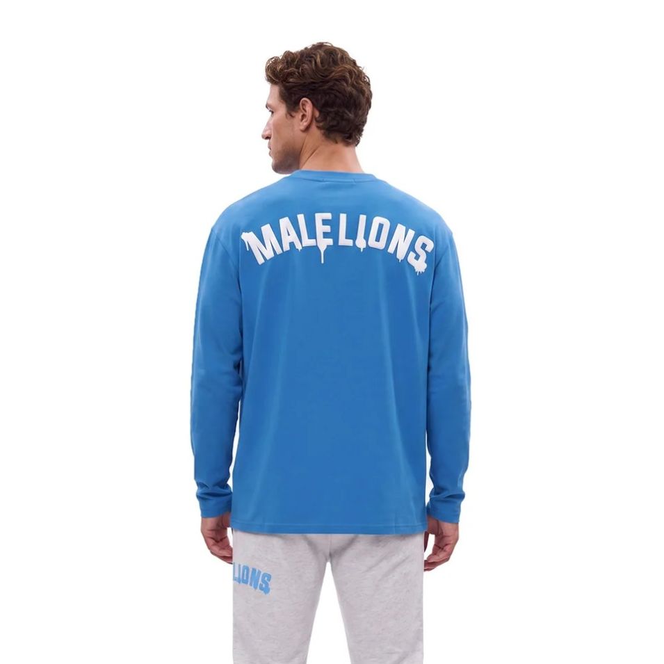Malelions Society Club Longsleeve T-shirt Blauw