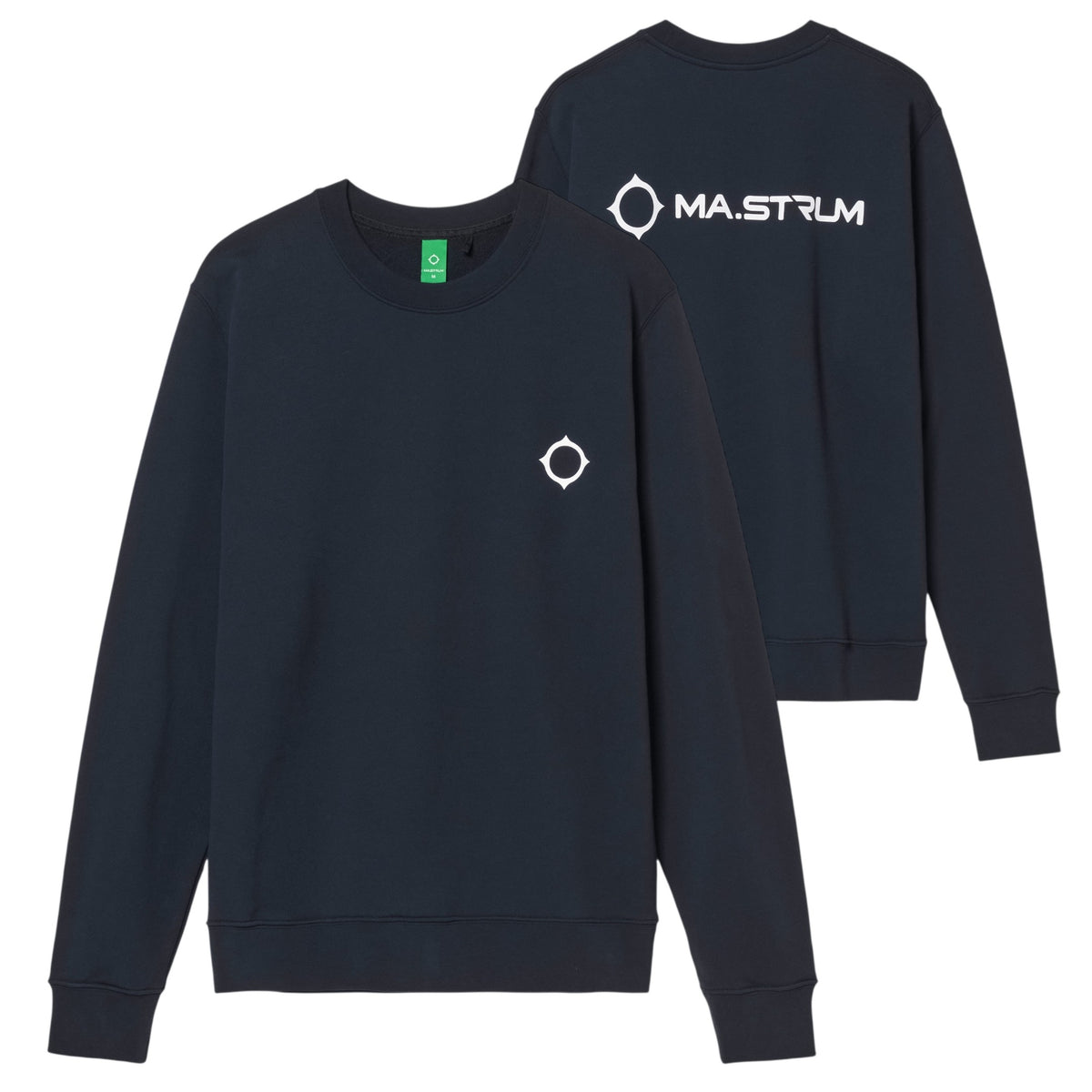 Ma.Strum Aster Back Print Sweater Navy