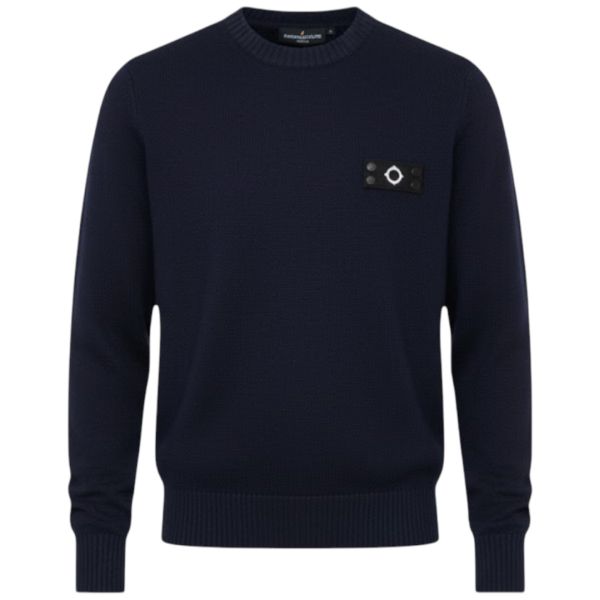 Ma.strum Montage Knit Sweater Navy
