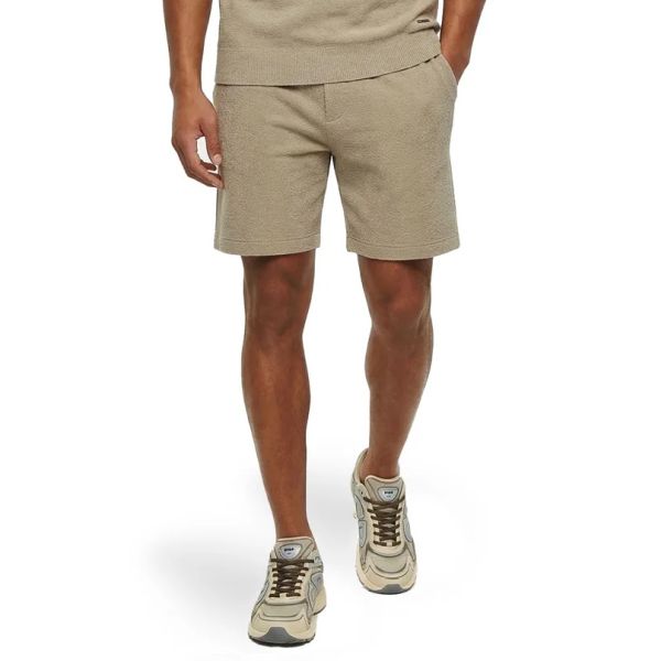 Malelions Bouclé Korte Broek Beige