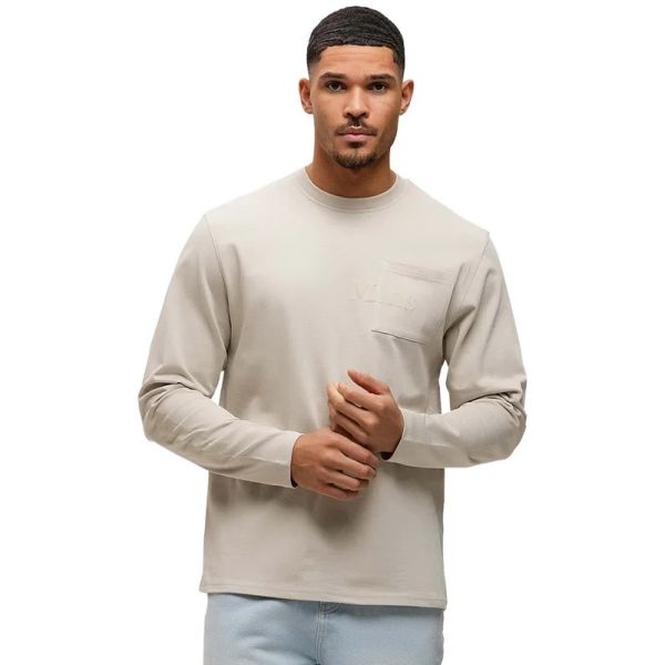 Malelions Department Longsleeve T-shirt Beige
