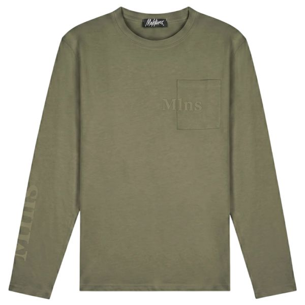 Malelions Department Longsleeve T-shirt Donker Groen