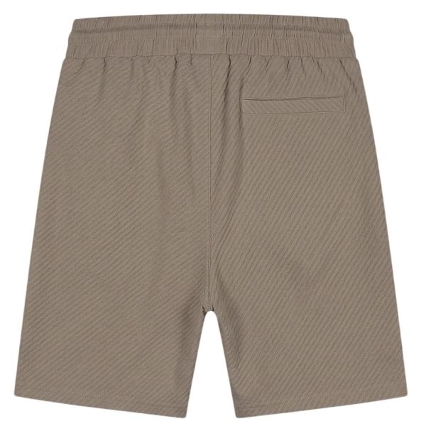 Malelions Diagonal Seersucker Korte Broek Bruin