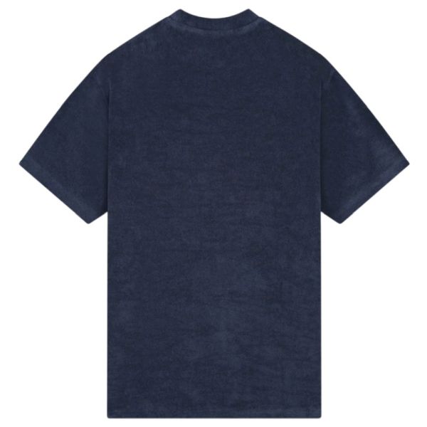 Malelions Emblem Towelling T-shirt Navy