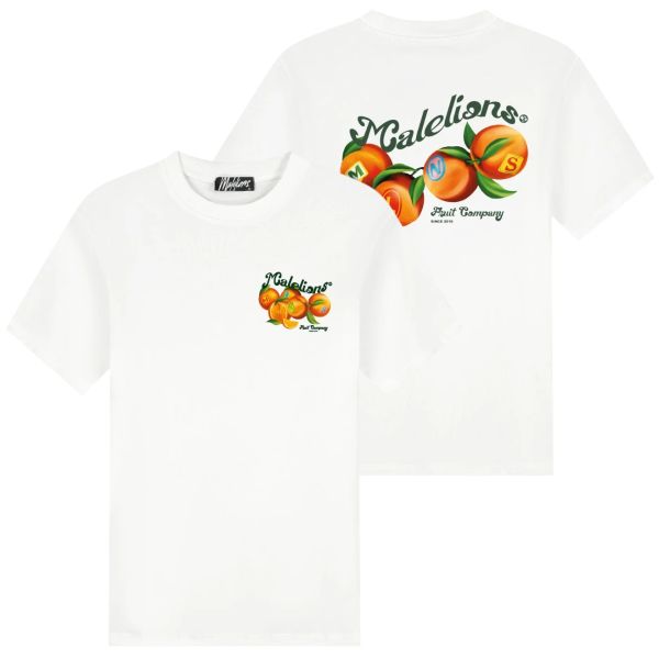 Malelions Fruit Company T-shirt Wit