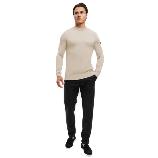Malelions Knitted Sweater Beige