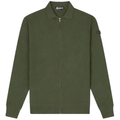 Malelions Knitted Zip Vest Donker Groen