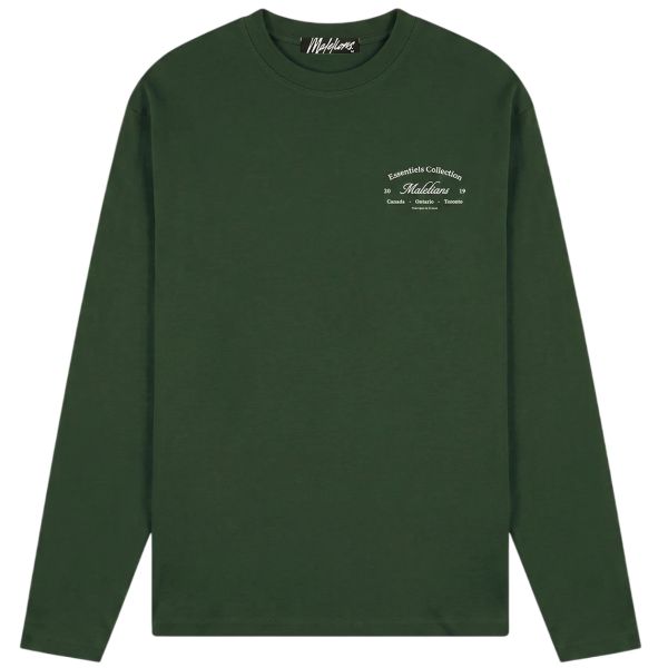 Malelions Marina Longsleeve T-shirt Donker Groen