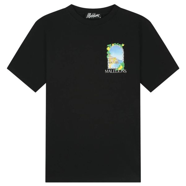 Malelions Amalfi Window T-shirt Zwart
