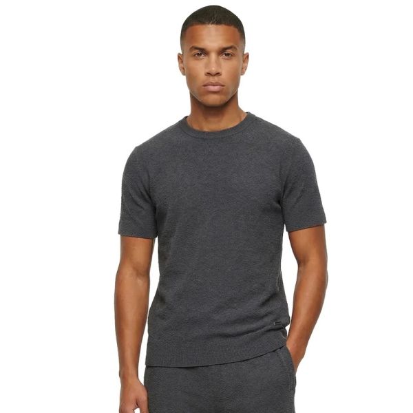 Malelions Bouclé T-shirt Antraciet