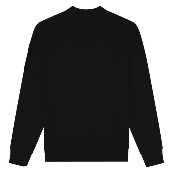 Malelions Knitted Pocket Mockneck Sweater Zwart