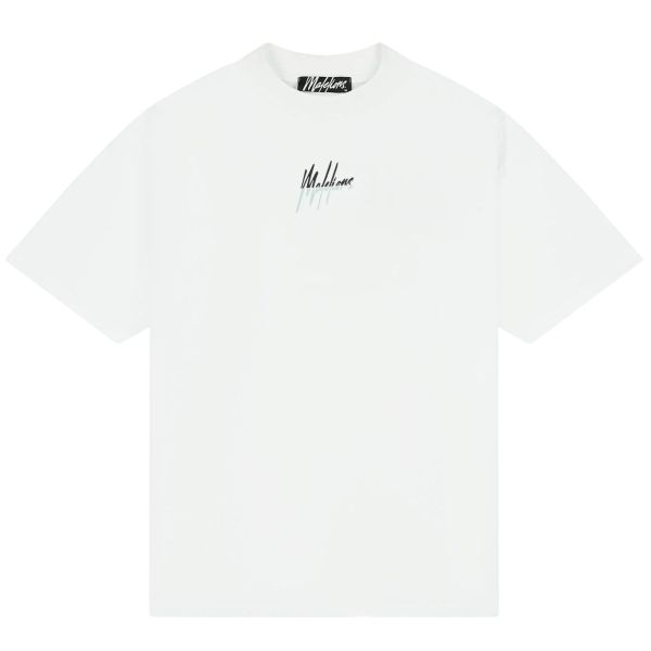 Malelions Oversized Split T-shirt Wit