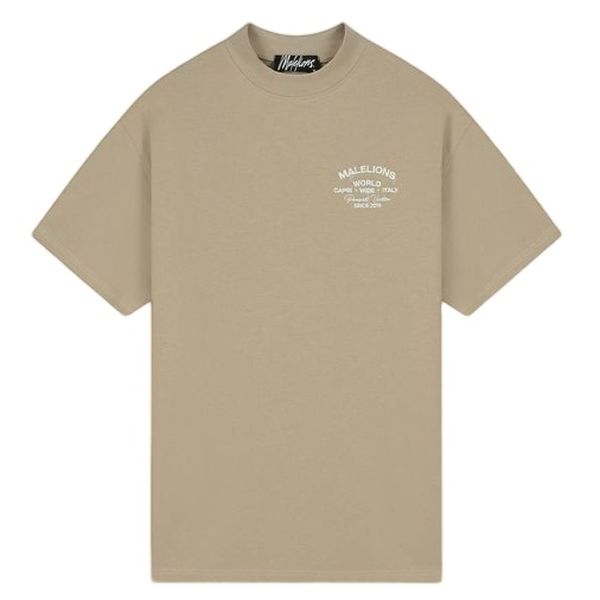 Malelions Permanent Vacation T-shirt Bruin