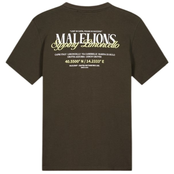 Malelions Sipping Limoncello T-shirt Donker Groen