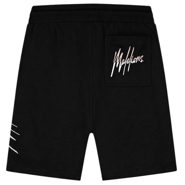 Malelions Split Korte Broek Zwart
