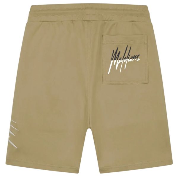Malelions Split Korte Broek Beige