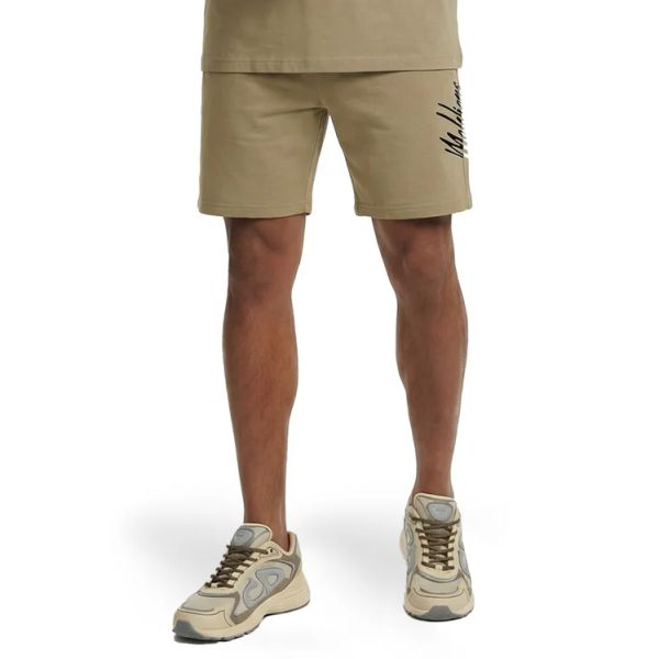 Malelions Split Korte Broek Beige