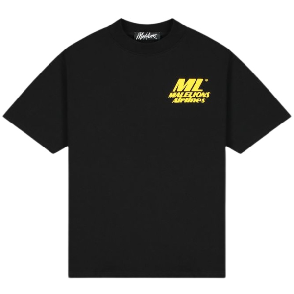 Malelions Men Coastline T-shirt Zwart