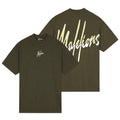 Malelions Oversized Split T-shirt Groen