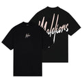 Malelions Oversized Split T-shirt Zwart