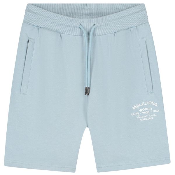 Malelions Permanent Vacation Korte Broek Licht blauw