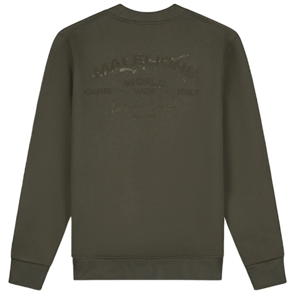 Malelions Permanent Vacation Sweater Groen