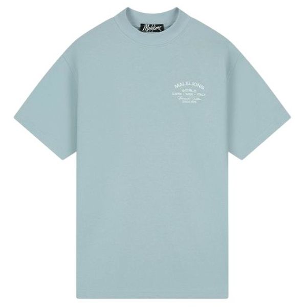 Malelions Permanent Vacation T-shirt Licht Blauw