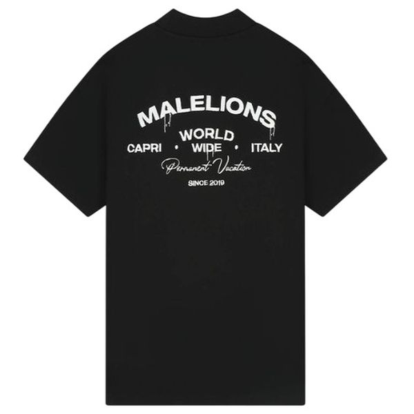 Malelions Permanent Vacation T-shirt Zwart