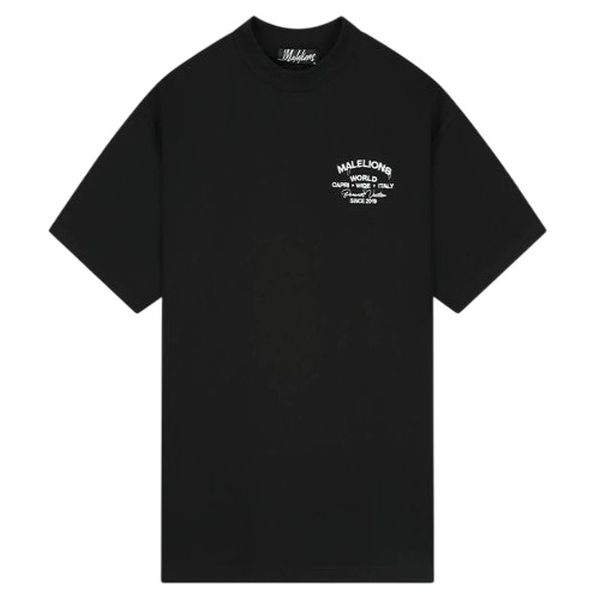 Malelions Permanent Vacation T-shirt Zwart