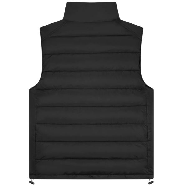 Malelions Placket Padded Bodywarmer Zwart