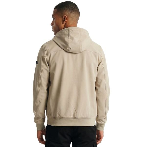Malelions Placket Softshell Jack Beige