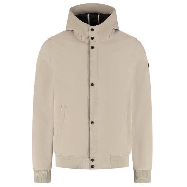 Malelions Placket Softshell Jack Beige