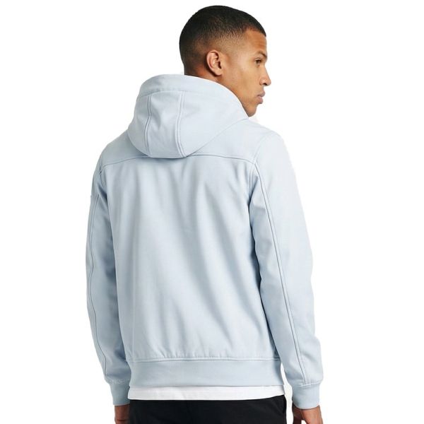 Malelions Placket Softshell Jack Licht Blauw