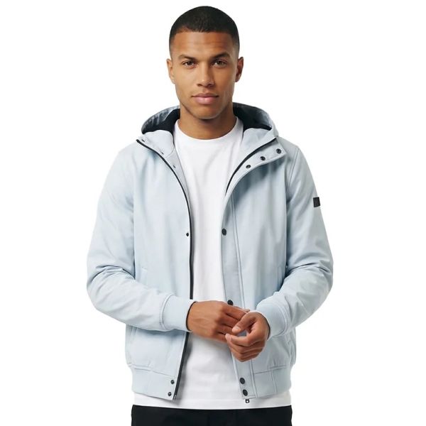 Malelions Placket Softshell Jack Licht blauw
